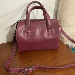 Matt & Nat Burgundy Shoulder Purse